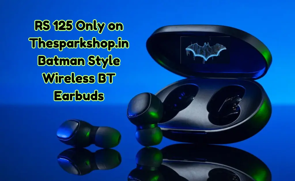 rs 125 only on thesparkshop.in batman style wireless bt earbuds